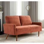 Samt-Zweisitzer-Sofa