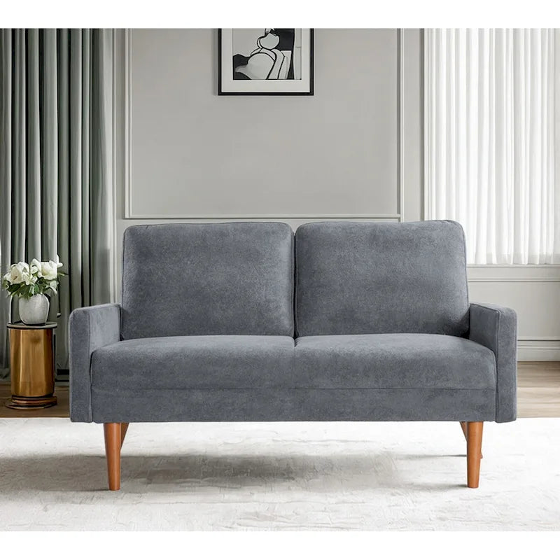 Samt-Zweisitzer-Sofa