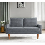 Samt-Zweisitzer-Sofa