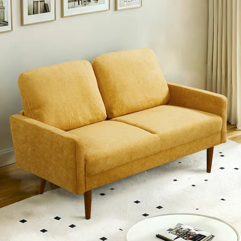 Samt-Zweisitzer-Sofa