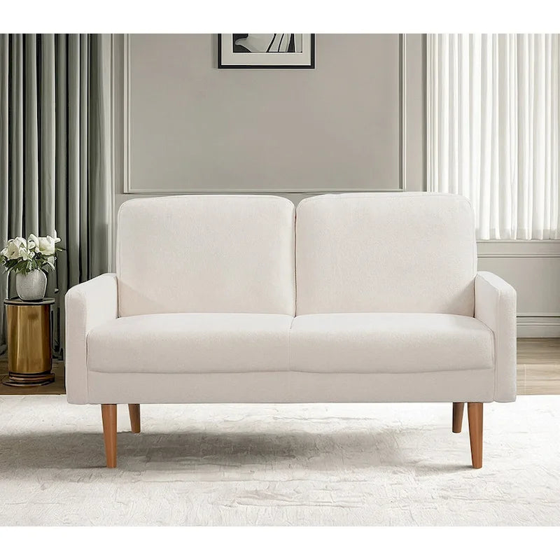 Samt-Zweisitzer-Sofa