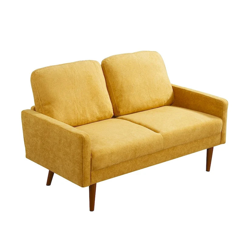 Samt-Zweisitzer-Sofa