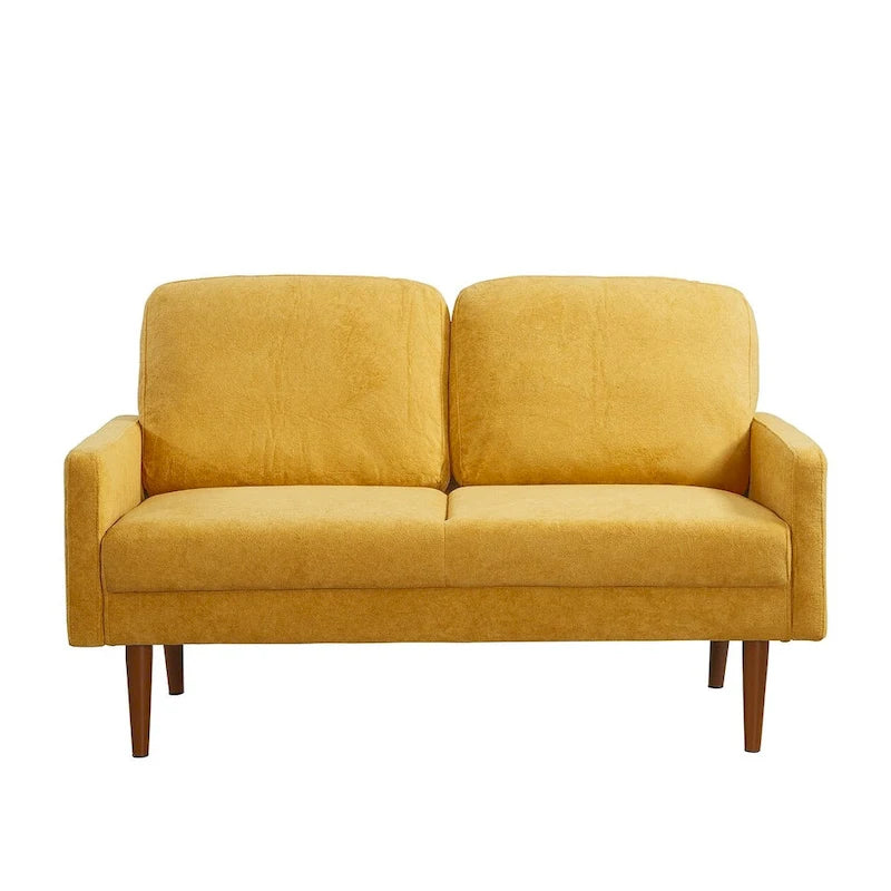 Samt-Zweisitzer-Sofa