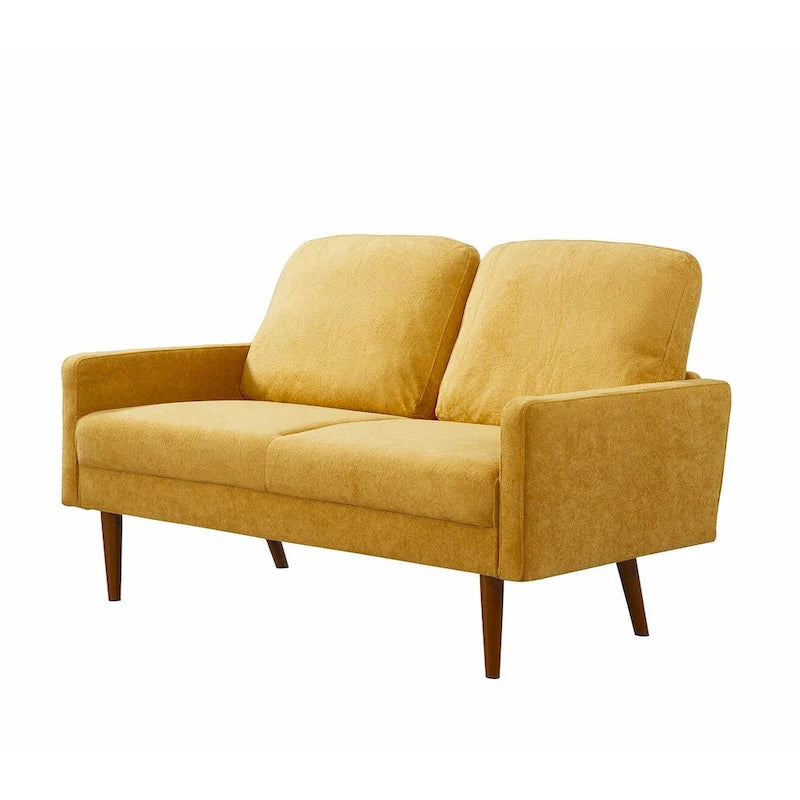 Samt-Zweisitzer-Sofa