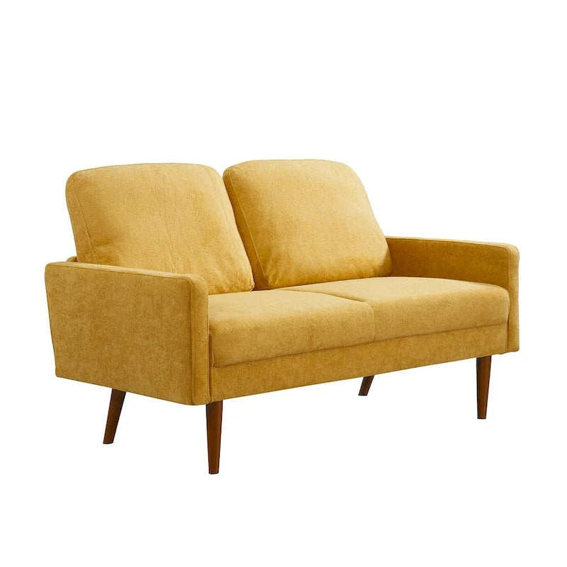 Samt-Zweisitzer-Sofa