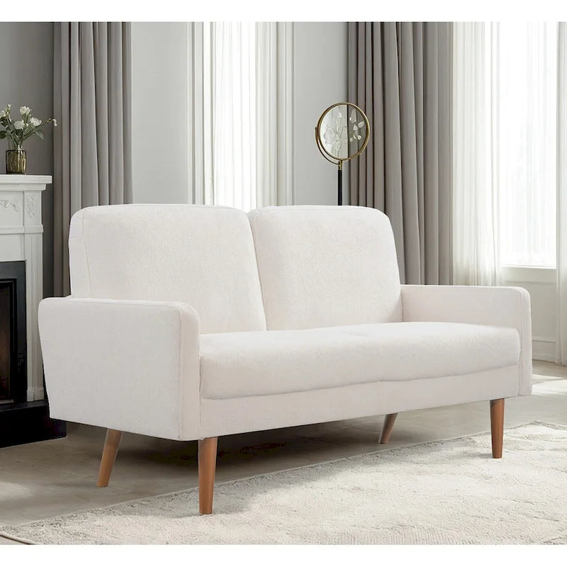 Samt-Zweisitzer-Sofa