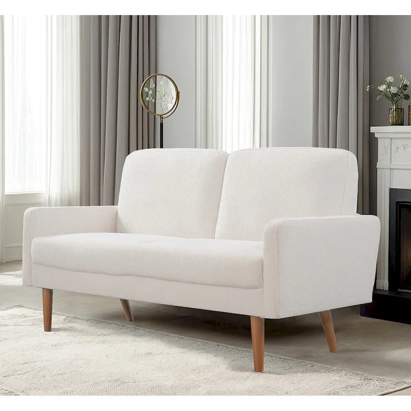 Samt-Zweisitzer-Sofa