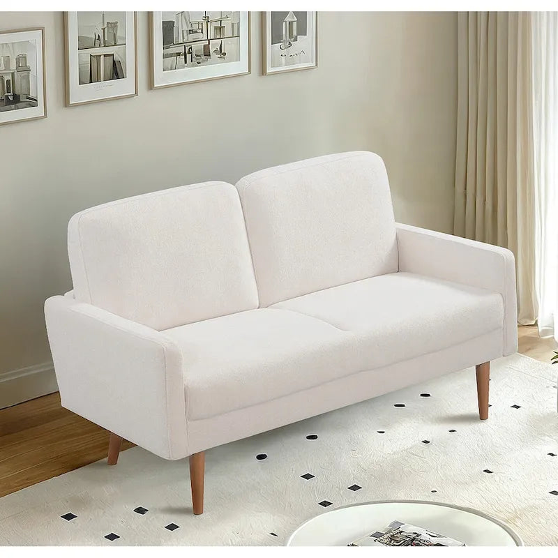Samt-Zweisitzer-Sofa
