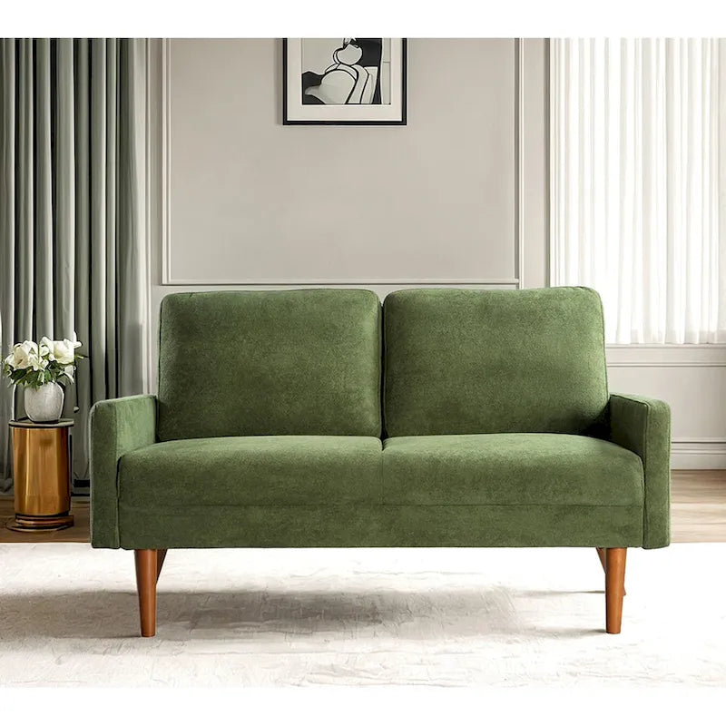 Samt-Zweisitzer-Sofa
