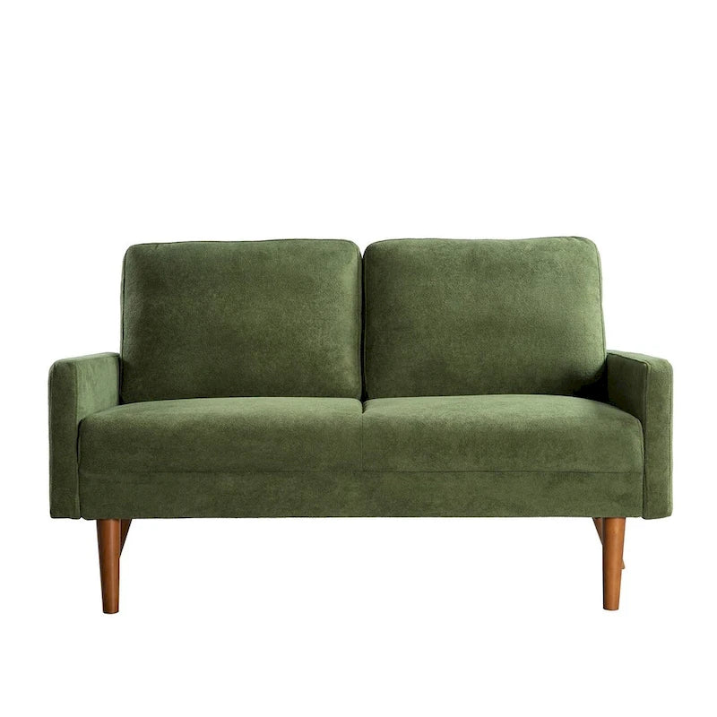 Samt-Zweisitzer-Sofa