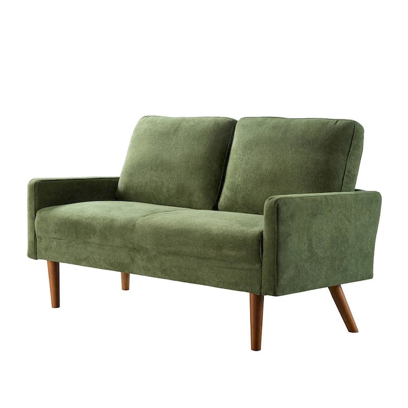 Samt-Zweisitzer-Sofa