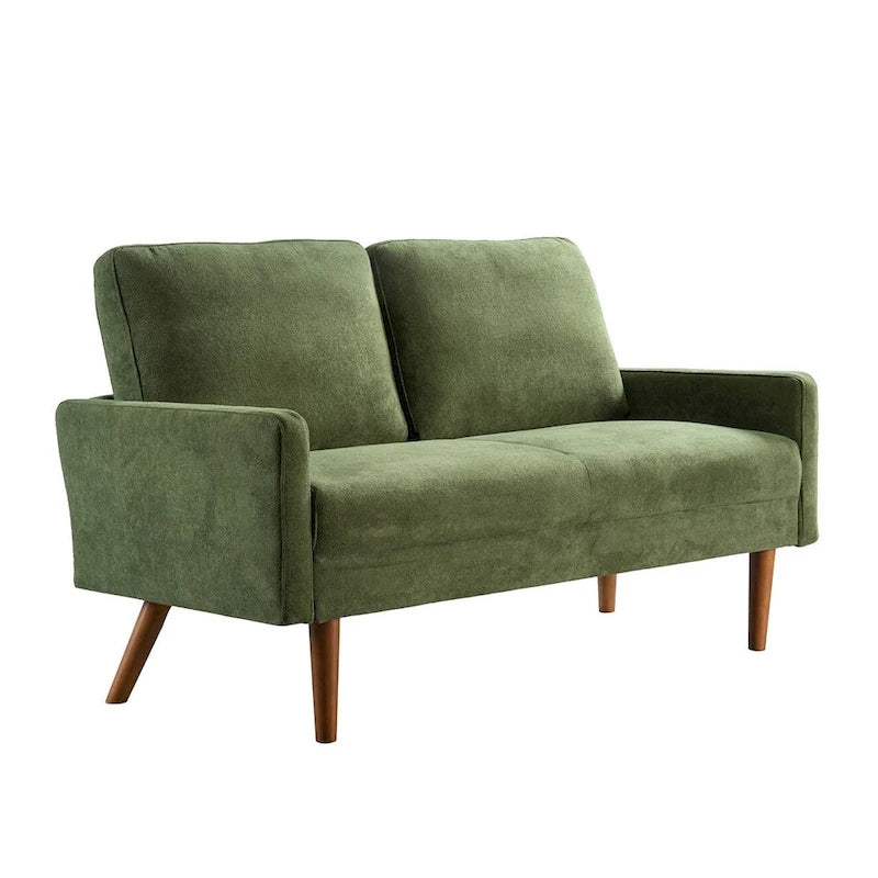 Samt-Zweisitzer-Sofa