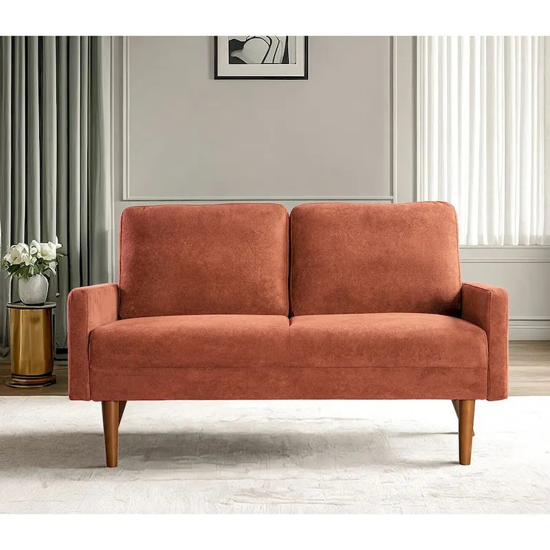 Samt-Zweisitzer-Sofa