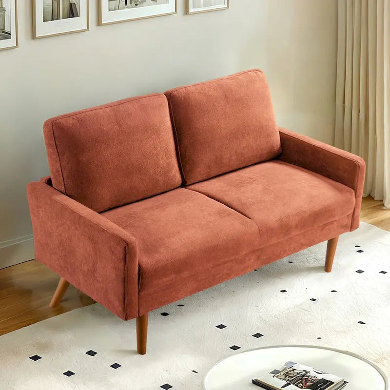 Samt-Zweisitzer-Sofa