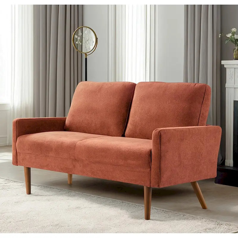 Samt-Zweisitzer-Sofa