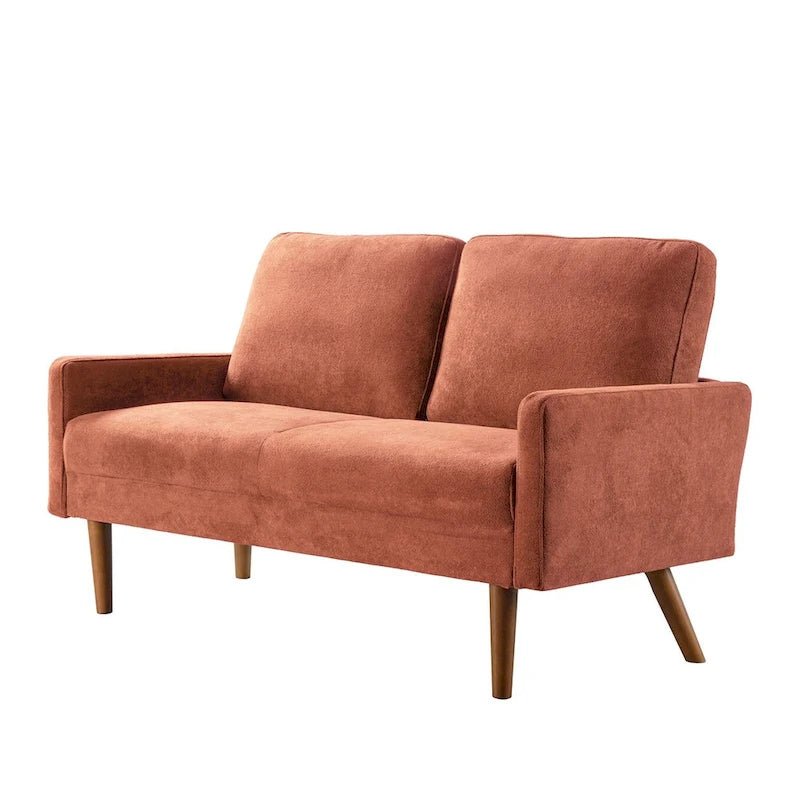 Samt-Zweisitzer-Sofa