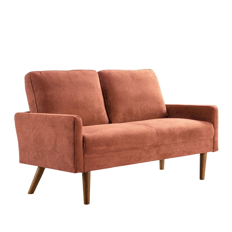 Samt-Zweisitzer-Sofa