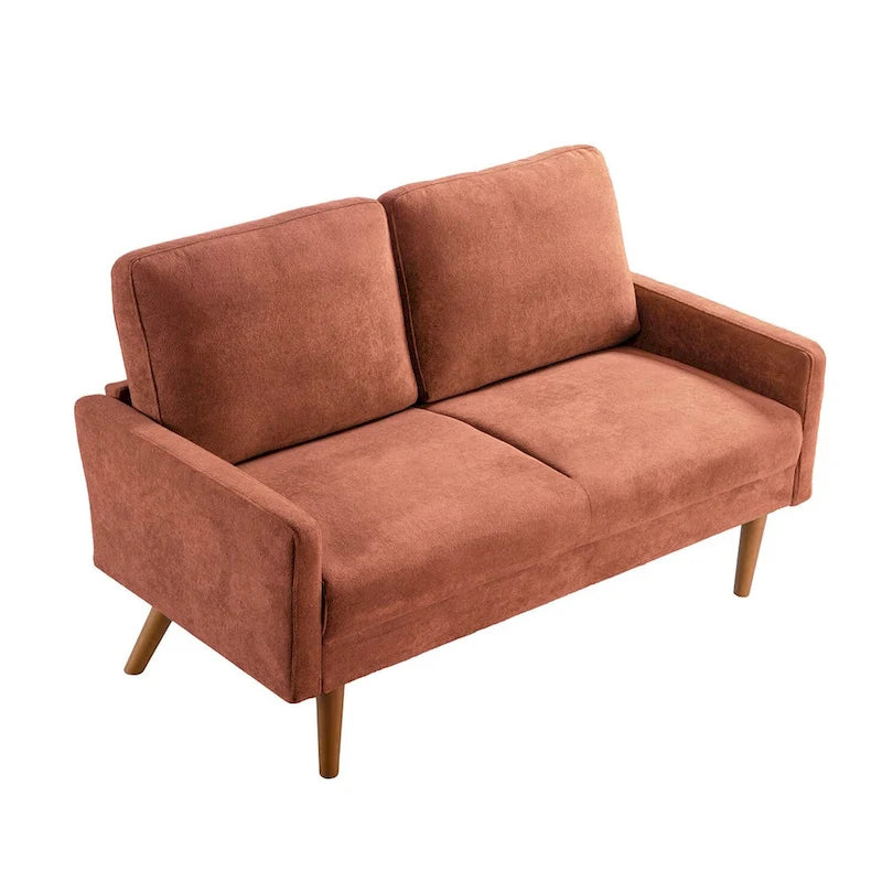 Samt-Zweisitzer-Sofa