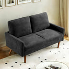 Samt-Zweisitzer-Sofa