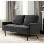 Samt-Zweisitzer-Sofa