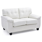 Modernes weißes 2-Sitzer-Sofa mit Komfort