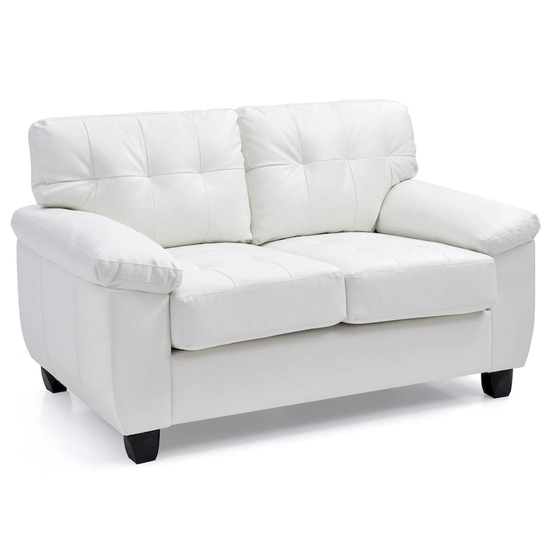 Modernes weißes 2-Sitzer-Sofa mit Komfort