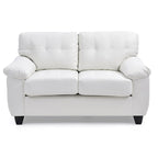 Modernes weißes 2-Sitzer-Sofa mit Komfort
