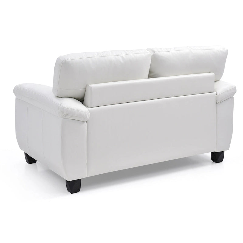 Modernes weißes 2-Sitzer-Sofa mit Komfort
