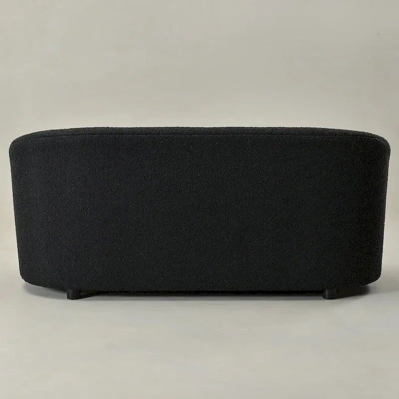 Divanetto imbottito in sherpa KINWELL, divano in bouclé, 68W