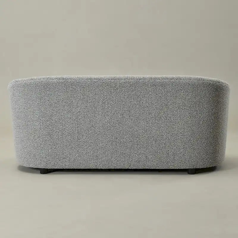 Divanetto imbottito in sherpa KINWELL, divano in bouclé, 68W
