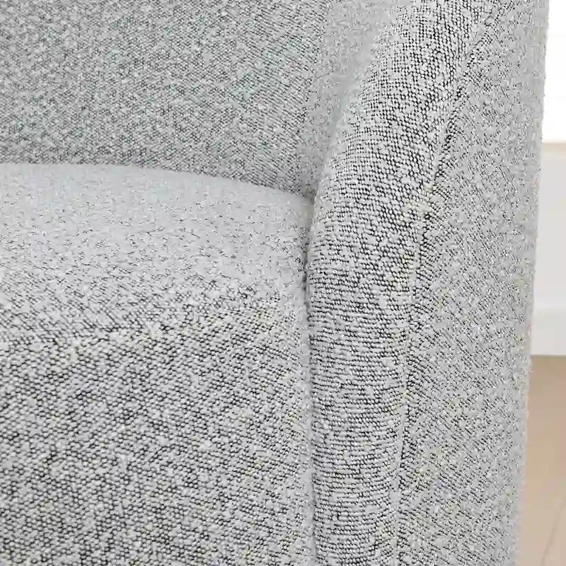 Divanetto imbottito in sherpa KINWELL, divano in bouclé, 68W
