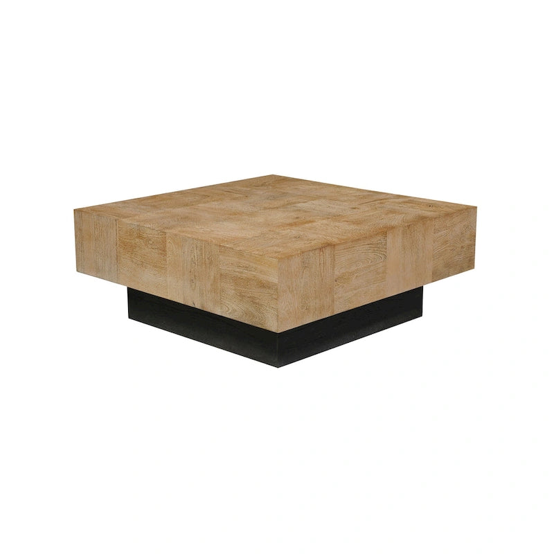 Caden 2-teiliges Wohnzimmer-Tischset aus Massivholz