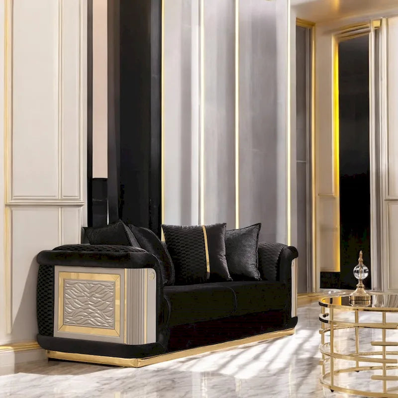 Luresta 2-delige woonkamermeubelset, 1 sofa, 1 loveseat