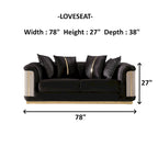 Luresta 2-delige woonkamermeubelset, 1 sofa, 1 loveseat