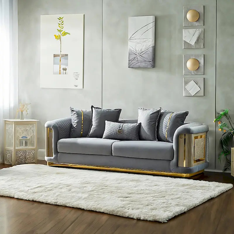 Luresta 2-delige woonkamermeubelset, 1 sofa, 1 loveseat