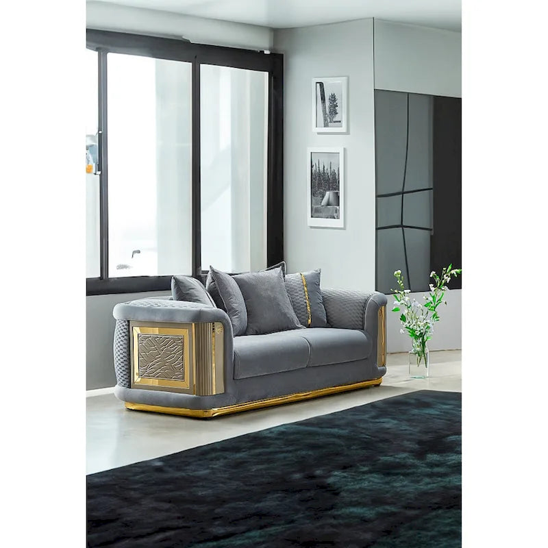 Luresta 2-delige woonkamermeubelset, 1 sofa, 1 loveseat