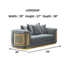 Luresta 2-delige woonkamermeubelset, 1 sofa, 1 loveseat
