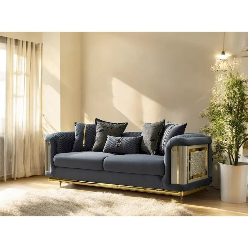Luresta 2-delige woonkamermeubelset, 1 sofa, 1 loveseat
