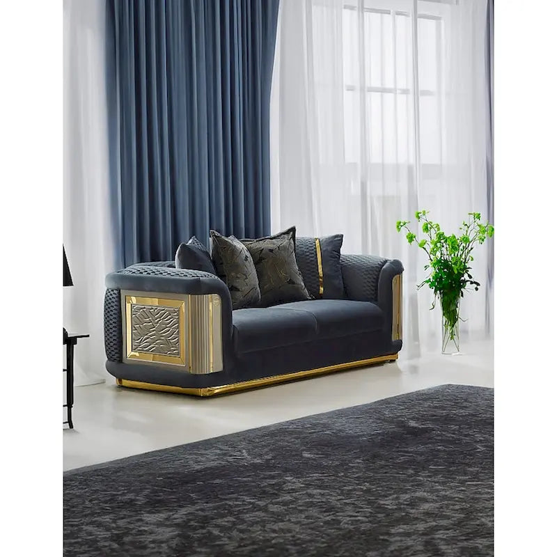 Luresta 2-delige woonkamermeubelset, 1 sofa, 1 loveseat