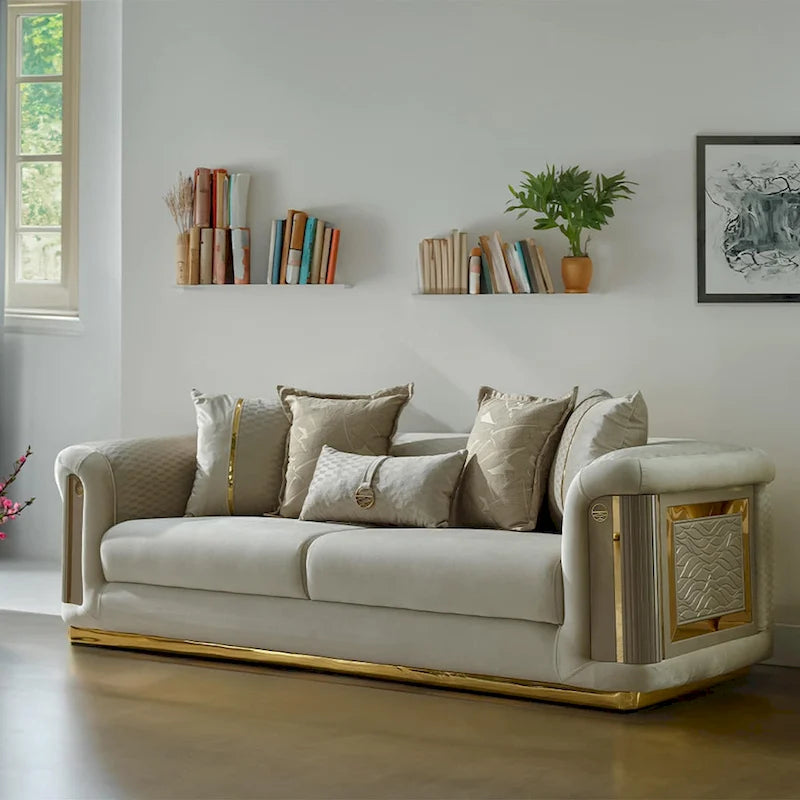 Luresta 2-delige woonkamermeubelset, 1 sofa, 1 loveseat