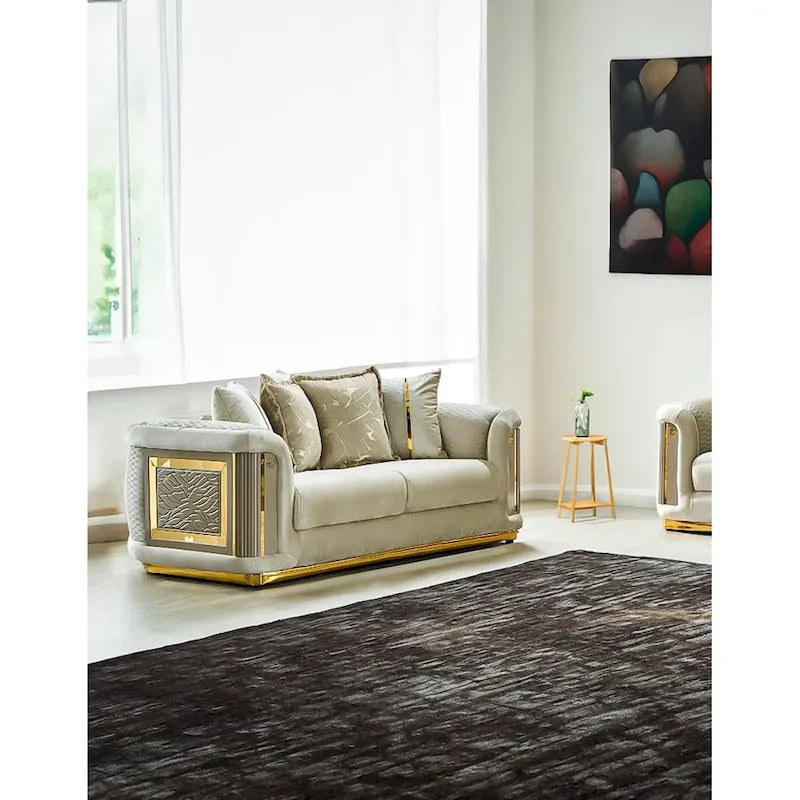 Luresta 2-delige woonkamermeubelset, 1 sofa, 1 loveseat