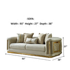 Luresta 2-delige woonkamermeubelset, 1 sofa, 1 loveseat