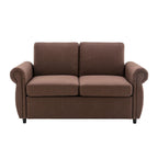 Roomfitters 57.9 uitschuifbare slaapbank-loveseat met matras van traagschuim in tweepersoonsformaat en twee USB-oplaadpoorten
