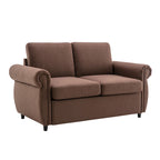 Roomfitters 57.9 uitschuifbare slaapbank-loveseat met matras van traagschuim in tweepersoonsformaat en twee USB-oplaadpoorten