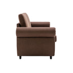 Roomfitters 57.9 uitschuifbare slaapbank-loveseat met matras van traagschuim in tweepersoonsformaat en twee USB-oplaadpoorten