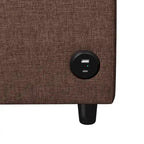 Roomfitters 57.9 uitschuifbare slaapbank-loveseat met matras van traagschuim in tweepersoonsformaat en twee USB-oplaadpoorten