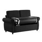 Roomfitters 57.9 uitschuifbare slaapbank-loveseat met matras van traagschuim in tweepersoonsformaat en twee USB-oplaadpoorten