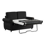 Roomfitters 57.9 uitschuifbare slaapbank-loveseat met matras van traagschuim in tweepersoonsformaat en twee USB-oplaadpoorten