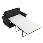Roomfitters 57.9 uitschuifbare slaapbank-loveseat met matras van traagschuim in tweepersoonsformaat en twee USB-oplaadpoorten