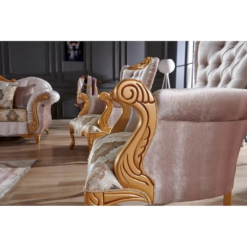 Montel 3-teilige Wohnzimmergarnitur: 2 Sofas, 1 Sessel